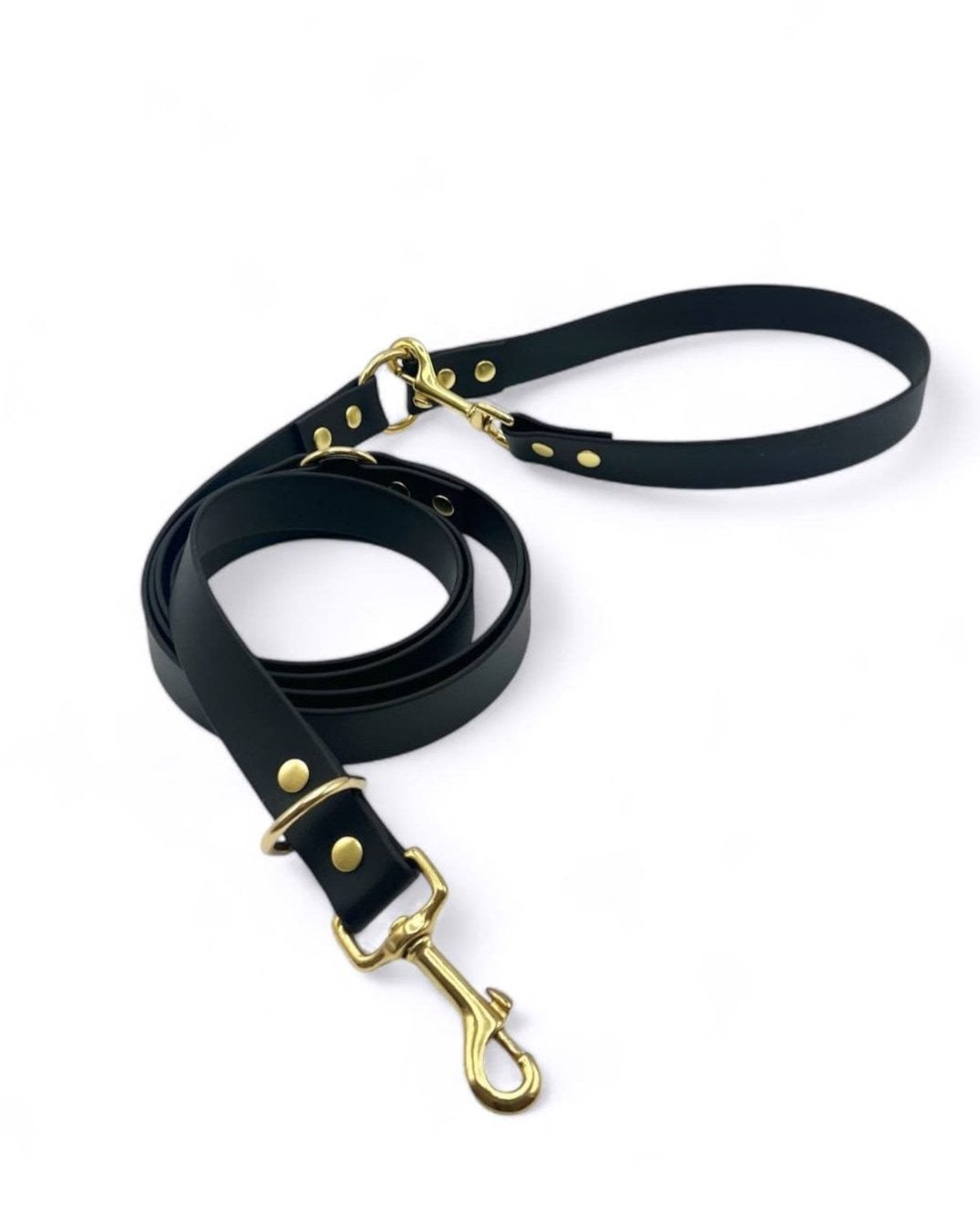 Biothane multi position leash Noir S 240cm
