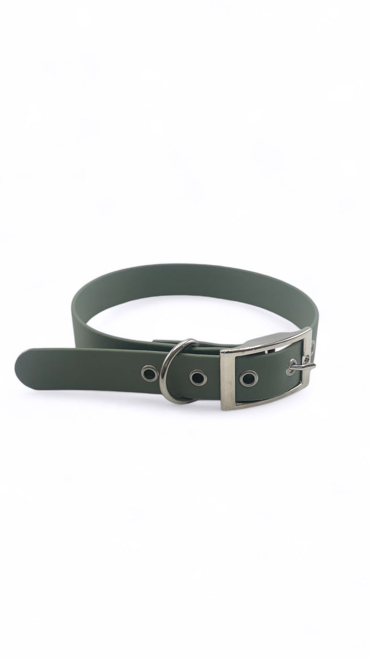 Collier à oeillets élégant pour chiens en Biothane. Imperméable, tendance et français.