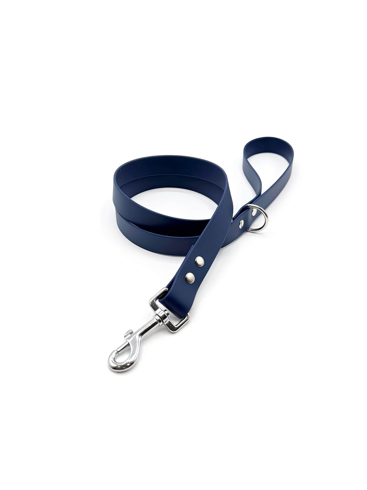 Laisse chien biothane bleu marine