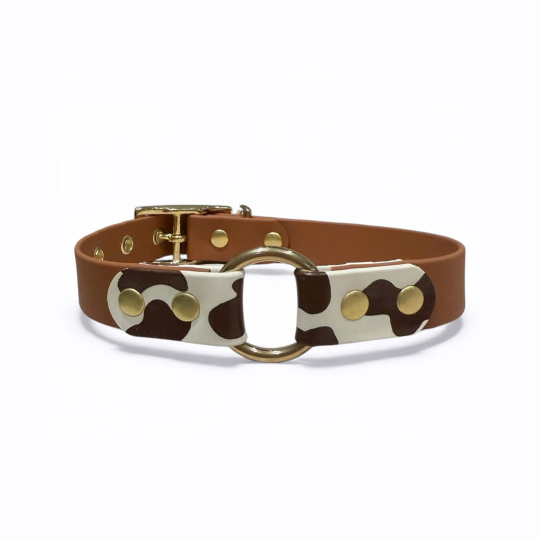 collier chien biothane motif vache