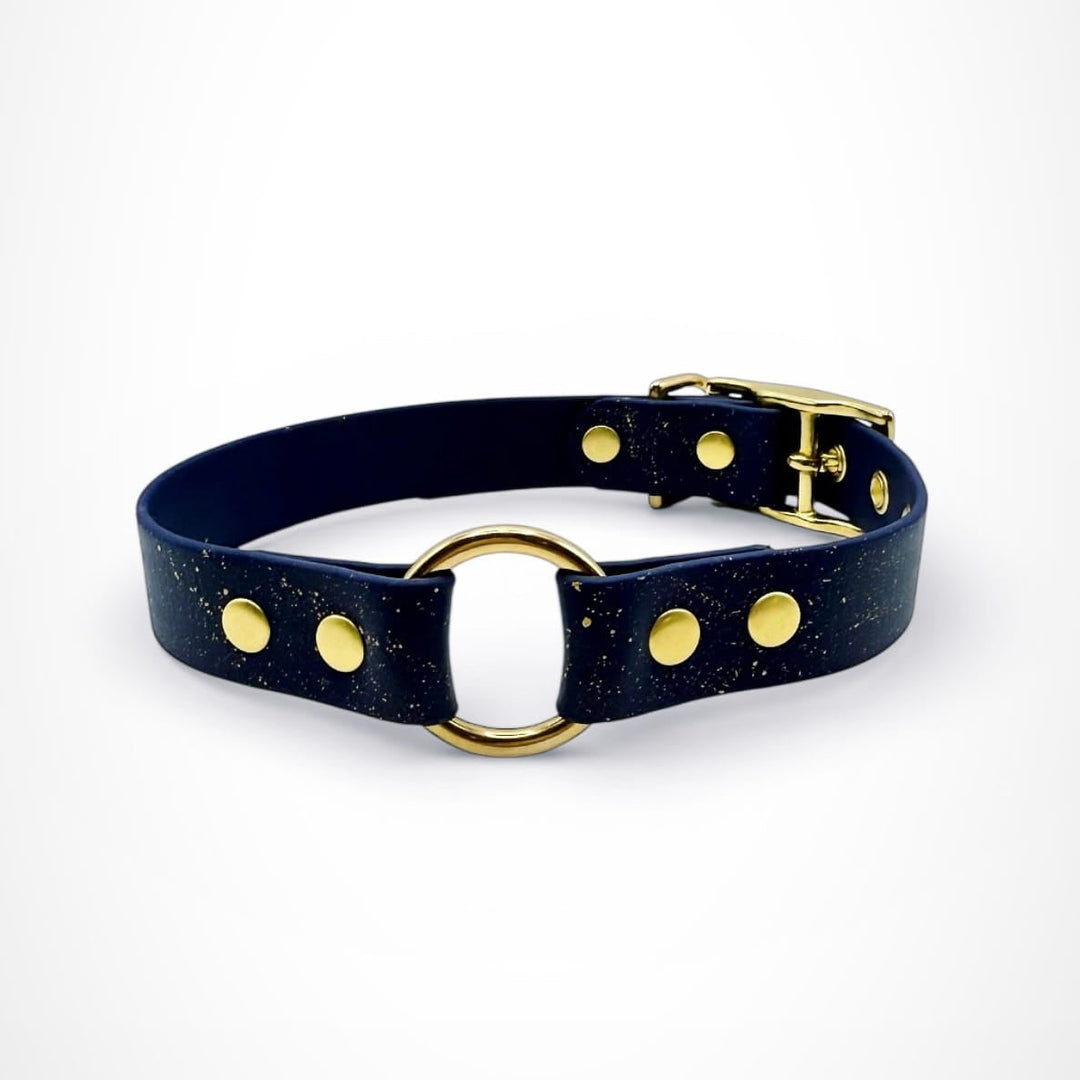 collier bleu marine doré moonlight